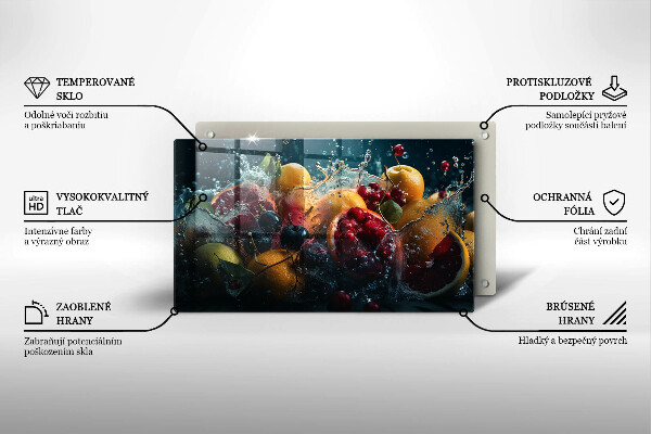 Kitchen worktop saver Fruits in water