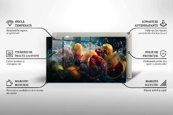 Kitchen worktop saver Fruits in water