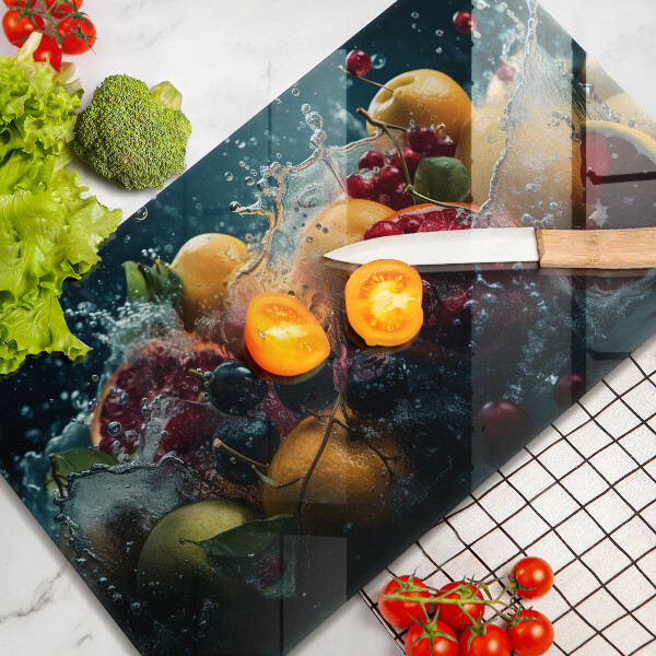 Kitchen worktop saver Fruits in water