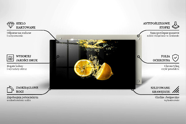 Worktop protector Juicy lemon fruit