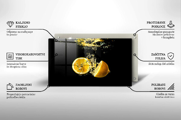 Worktop protector Juicy lemon fruit