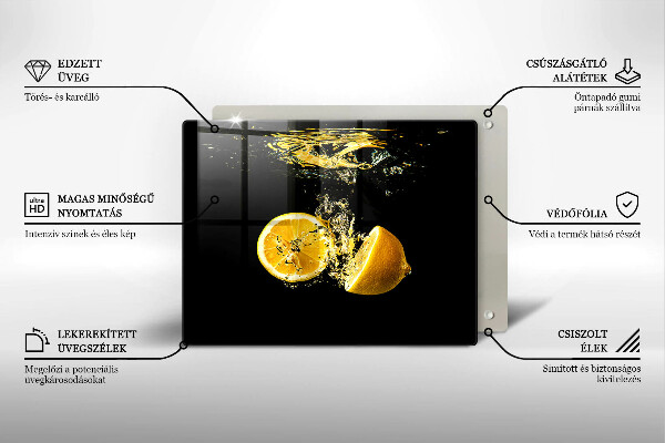 Worktop protector Juicy lemon fruit