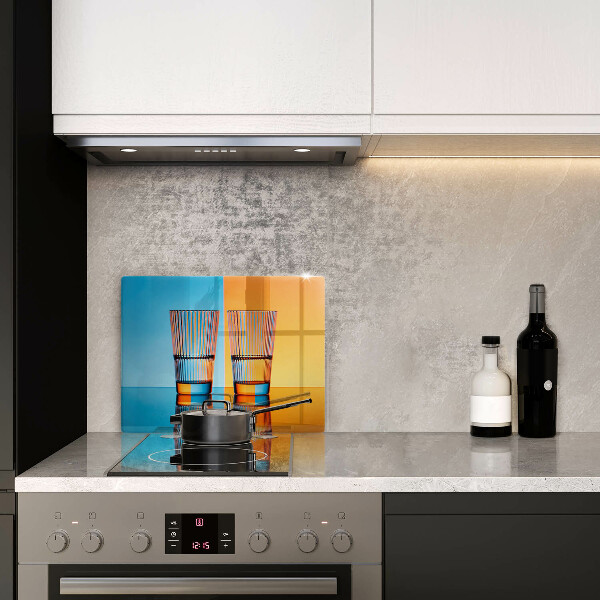 Kitchen worktop saver Two glasses of water