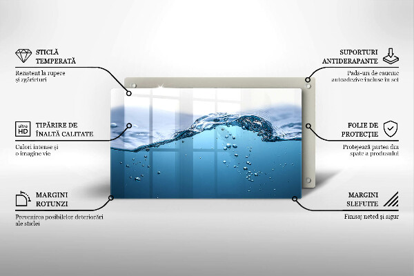 Kitchen worktop saver Blue water