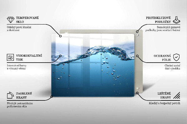 Kitchen worktop saver Blue water