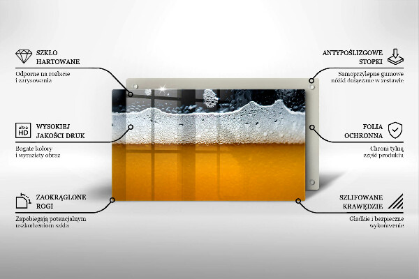 Kitchen worktop saver Beer drink foam