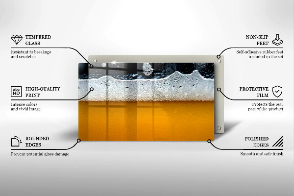 Kitchen worktop saver Beer drink foam