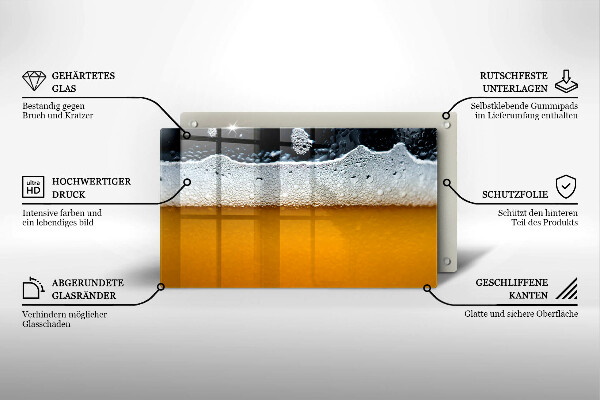 Kitchen worktop saver Beer drink foam
