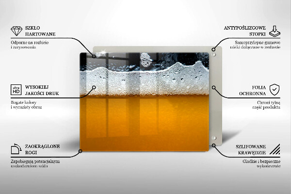 Kitchen worktop saver Beer drink foam