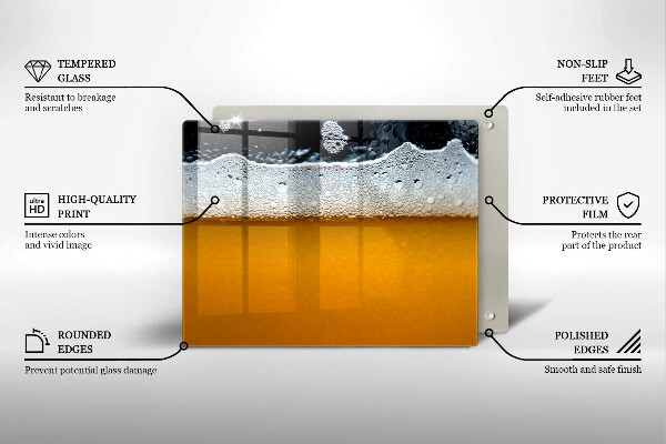 Kitchen worktop saver Beer drink foam