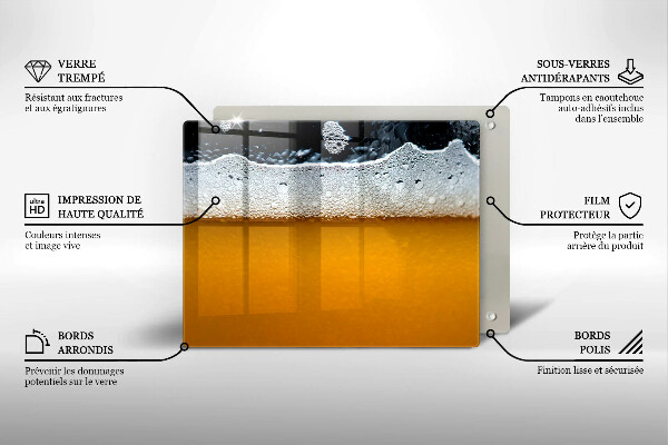 Kitchen worktop saver Beer drink foam