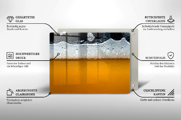 Kitchen worktop saver Beer drink foam