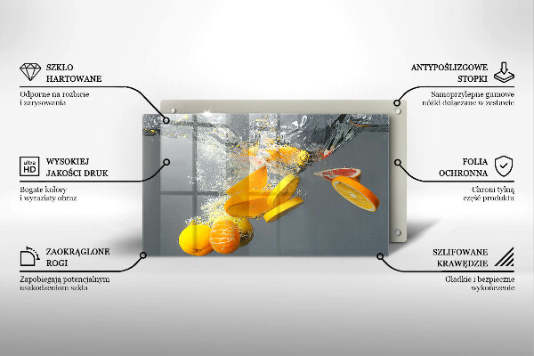 Kitchen worktop saver Lemons in water