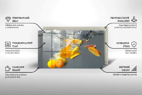 Kitchen worktop saver Lemons in water