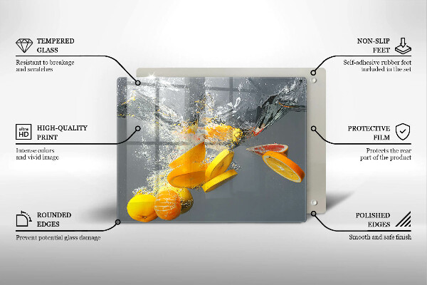 Kitchen worktop saver Lemons in water