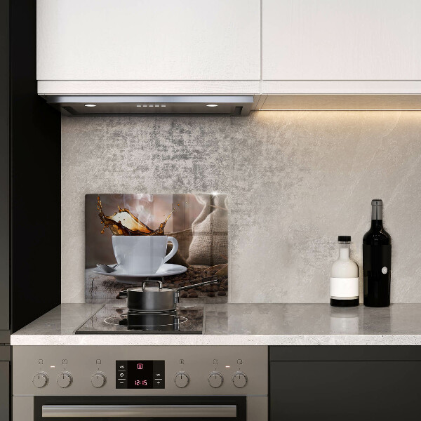 Kitchen countertop cover Cup and coffee beans