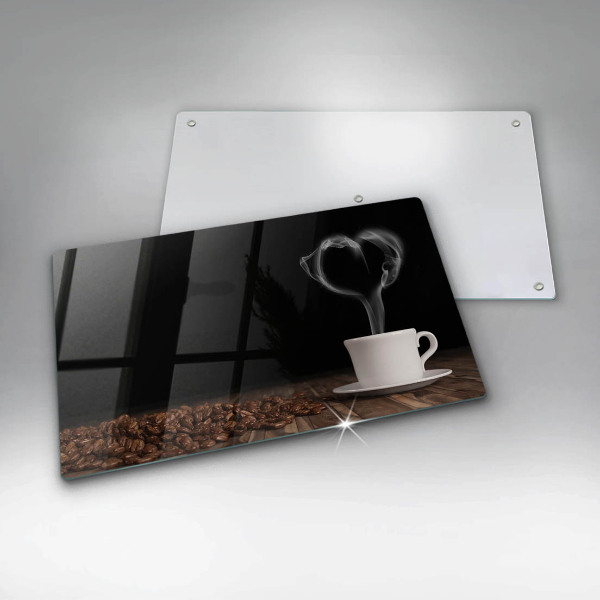 Kitchen countertop cover Coffee cup heart