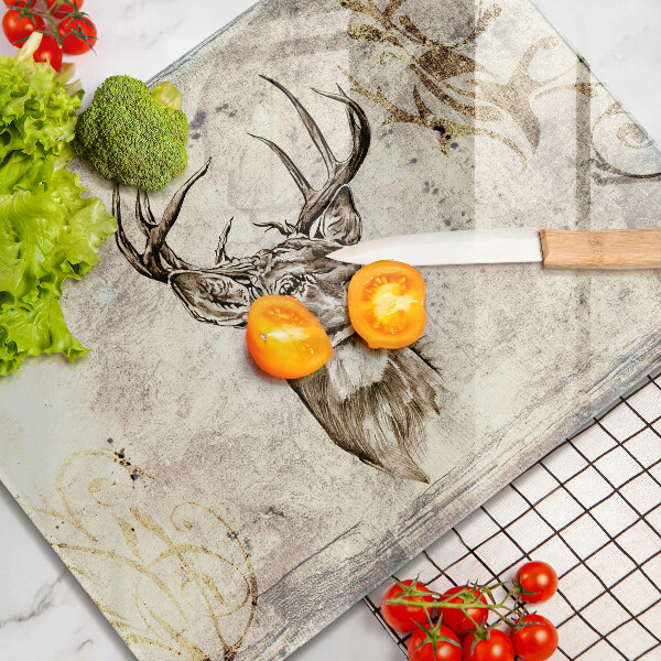 Kitchen countertop cover Illustration deer animal