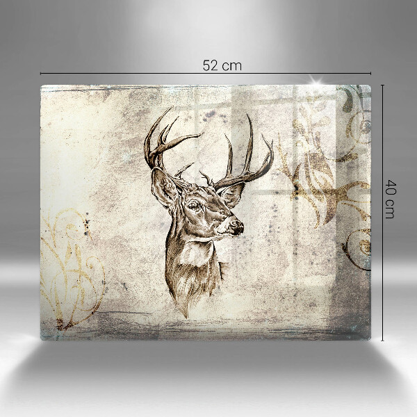 Kitchen countertop cover Illustration deer animal