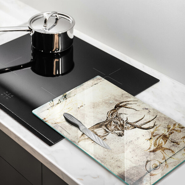 Kitchen countertop cover Illustration deer animal