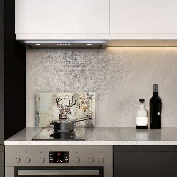 Kitchen countertop cover Illustration deer animal