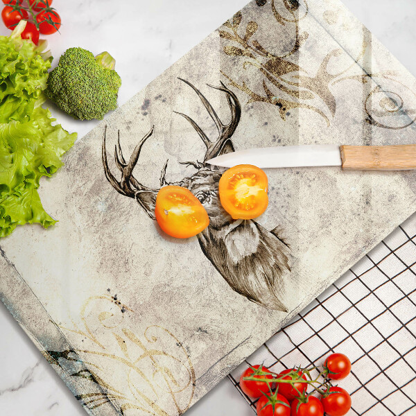 Kitchen countertop cover Illustration deer animal