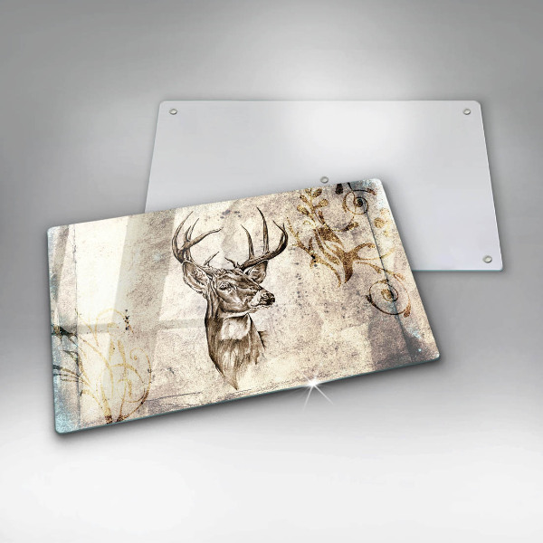 Kitchen countertop cover Illustration deer animal