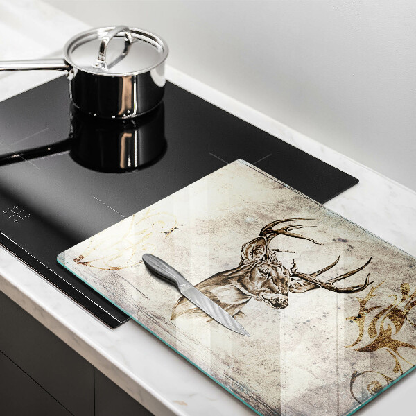 Kitchen countertop cover Illustration deer animal