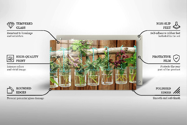 Worktop saver Herbs vintage plants