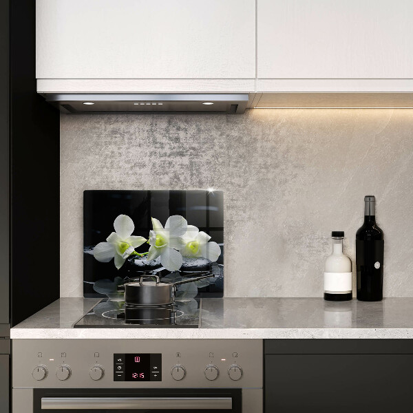 Worktop saver Zen white flowers in water