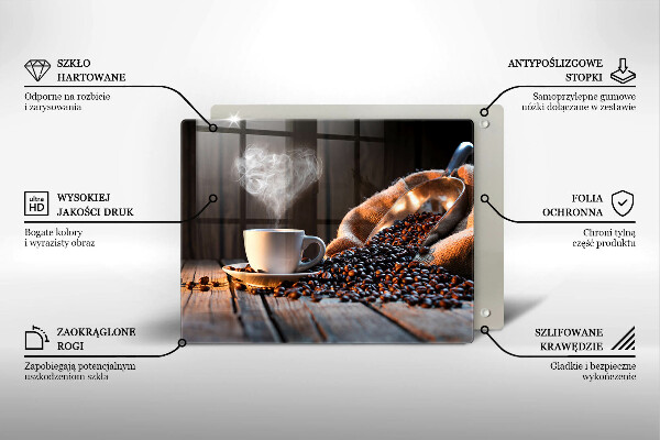 Worktop saver Coffee cup and heart