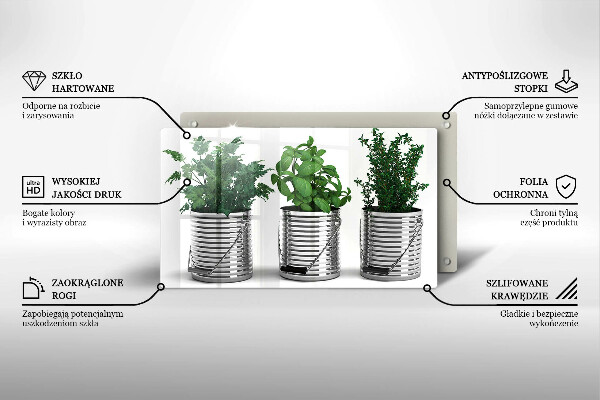 Kitchen countertop cover Plants herbs