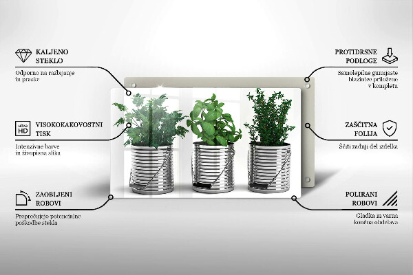 Kitchen countertop cover Plants herbs