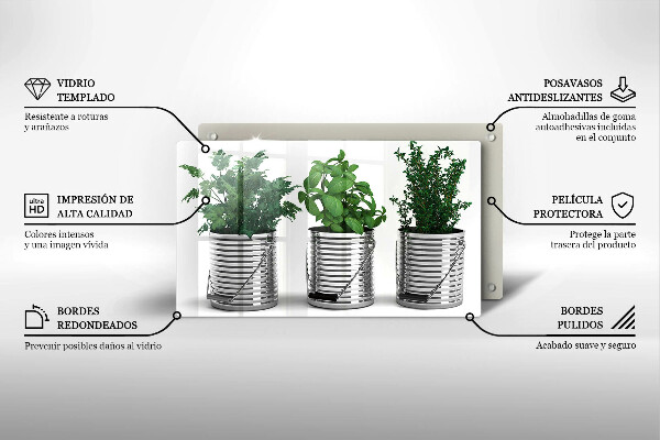 Kitchen countertop cover Plants herbs