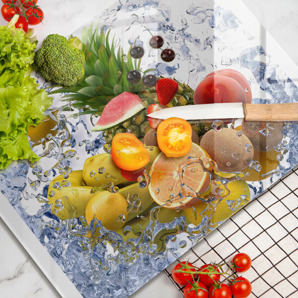 Kitchen countertop cover Juicy fruit and water