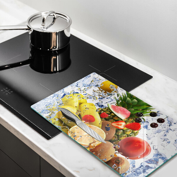 Kitchen countertop cover Juicy fruit and water