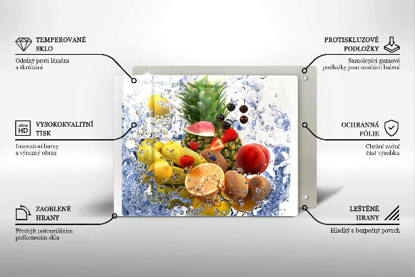 Kitchen countertop cover Juicy fruit and water