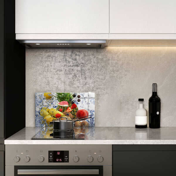 Kitchen countertop cover Juicy fruit and water