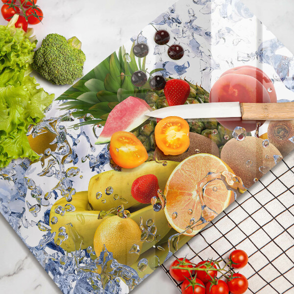 Kitchen countertop cover Juicy fruit and water
