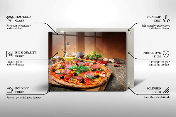 Worktop protector Italian pizza