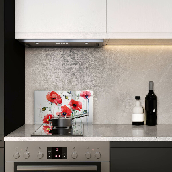 Worktop saver Red flowers