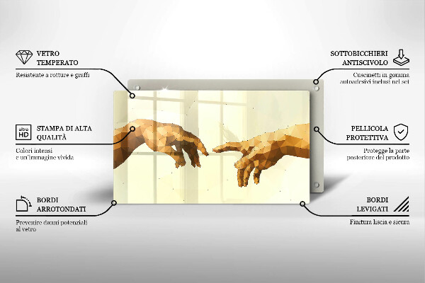 Worktop saver Creation of Adam hands