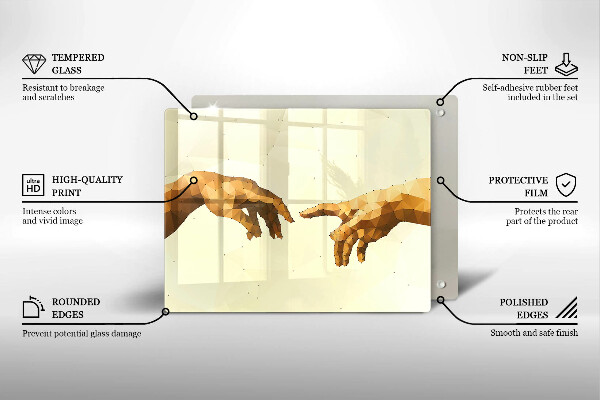 Worktop saver Creation of Adam hands