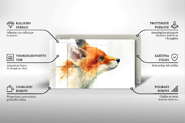 Worktop protector Painted fox