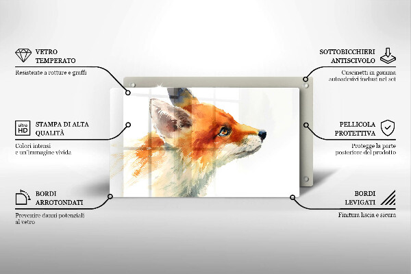 Worktop protector Painted fox