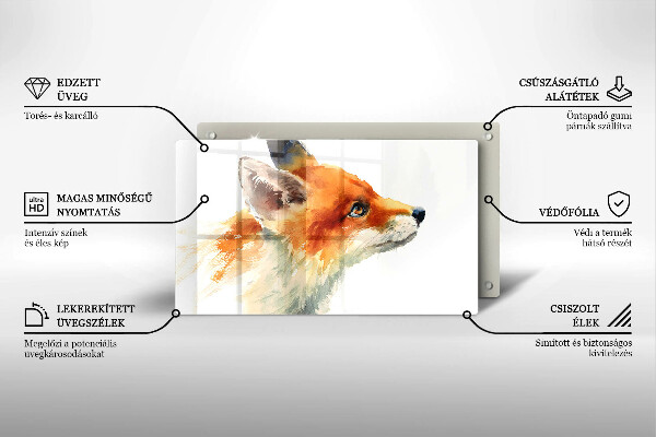 Worktop protector Painted fox