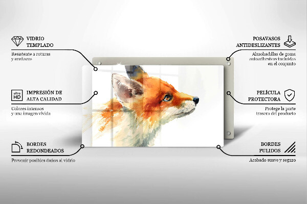 Worktop protector Painted fox