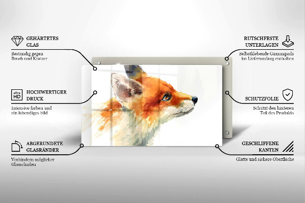 Worktop protector Painted fox