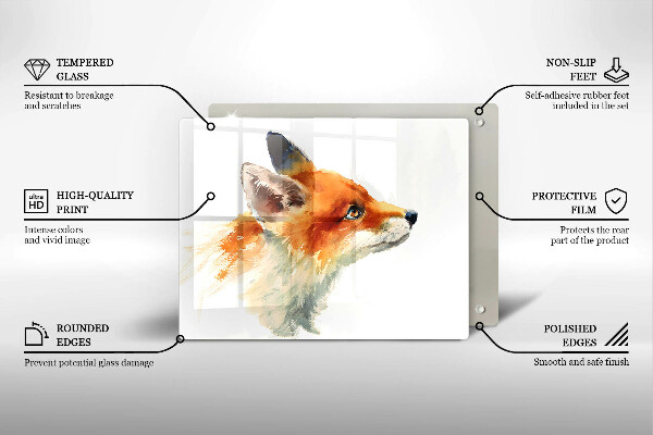 Worktop protector Painted fox