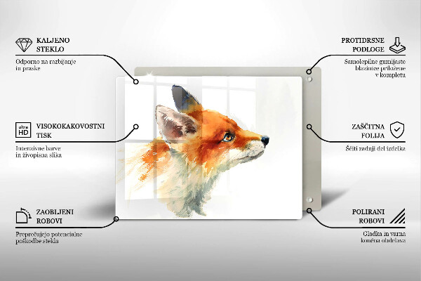 Worktop protector Painted fox